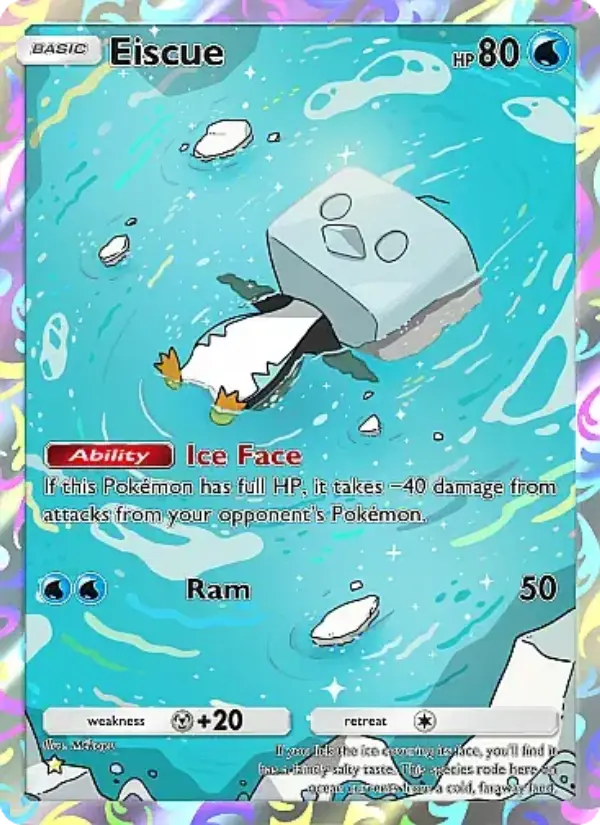 Eiscue Secret Rare rarity Mega Rising Pokémon card price