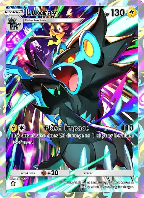 Luxray Secret Rare rarity Mega Rising Pokémon card price