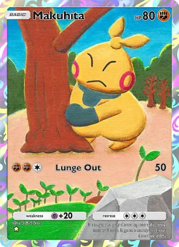 Makuhita Secret Rare rarity Mega Rising Pokémon card price