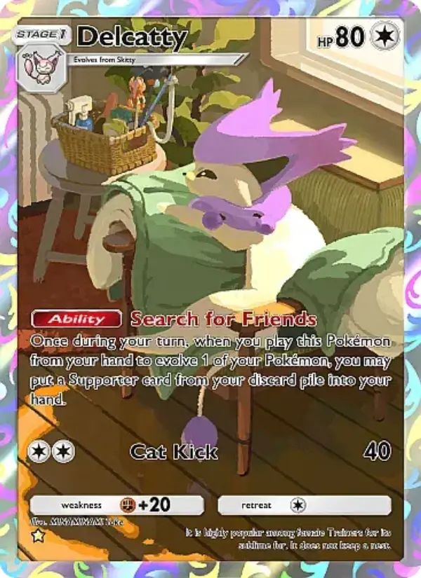Delcatty Secret Rare rarity Mega Rising Pokémon card price