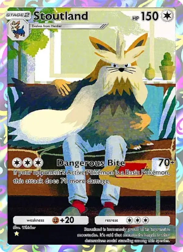 Stoutland Secret Rare rarity Mega Rising Pokémon card price