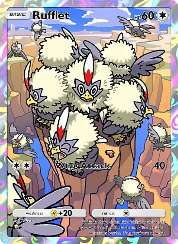 Rufflet Secret Rare rarity Mega Rising Pokémon card price