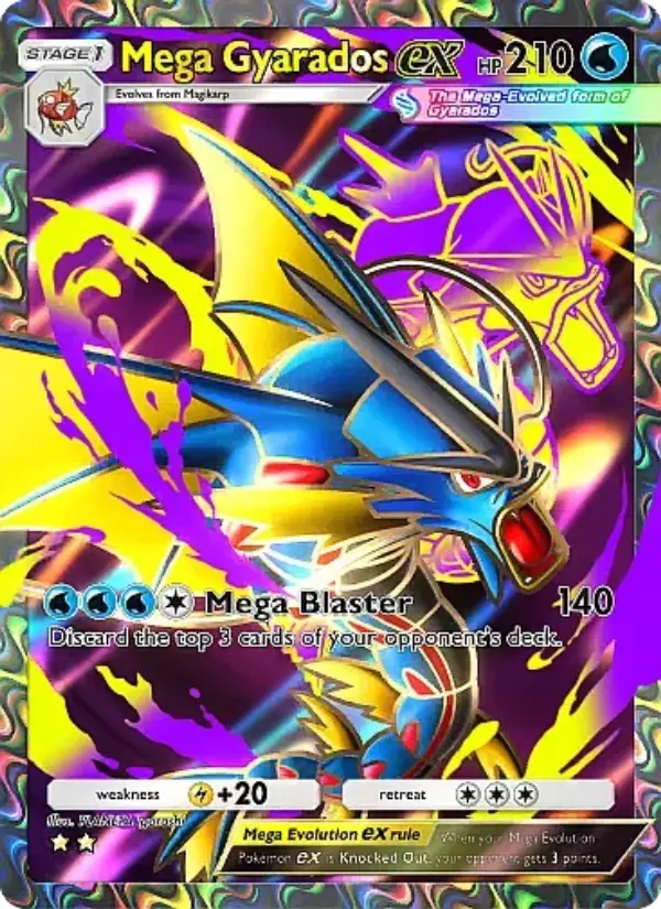 Mega Gyarados ex Secret Rare rarity Mega Rising Pokémon card price