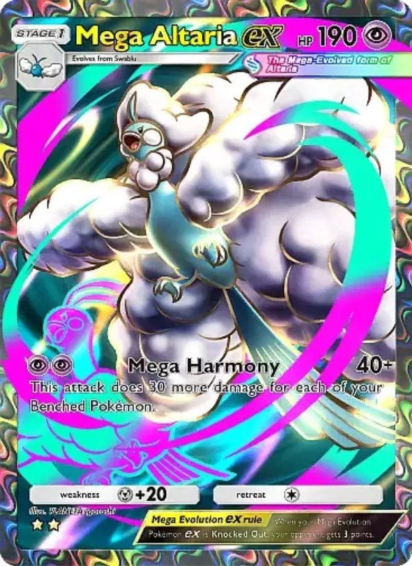 Mega Altaria ex Secret Rare rarity Mega Rising Pokémon card price