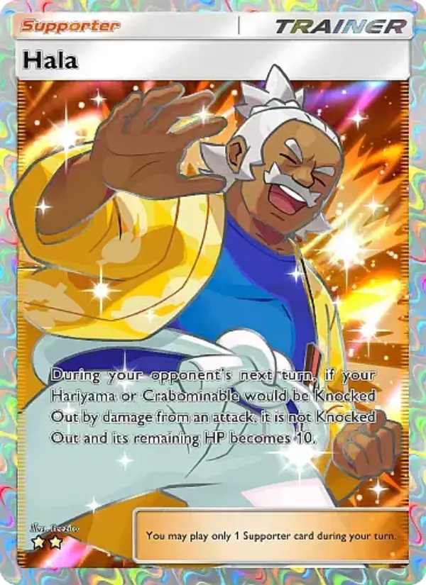 Hala Secret Rare rarity Mega Rising Pokémon card price