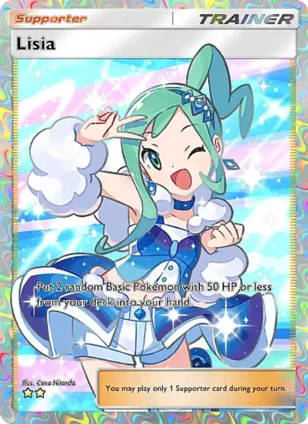 Lisia Secret Rare rarity Mega Rising Pokémon card price