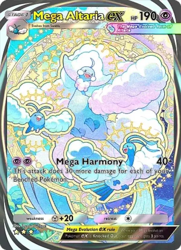 Mega Altaria ex Secret Rare rarity Mega Rising Pokémon card price