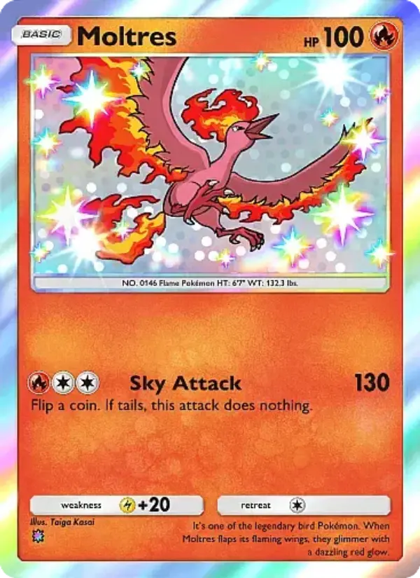 Moltres Secret Rare rarity Mega Rising Pokémon card price