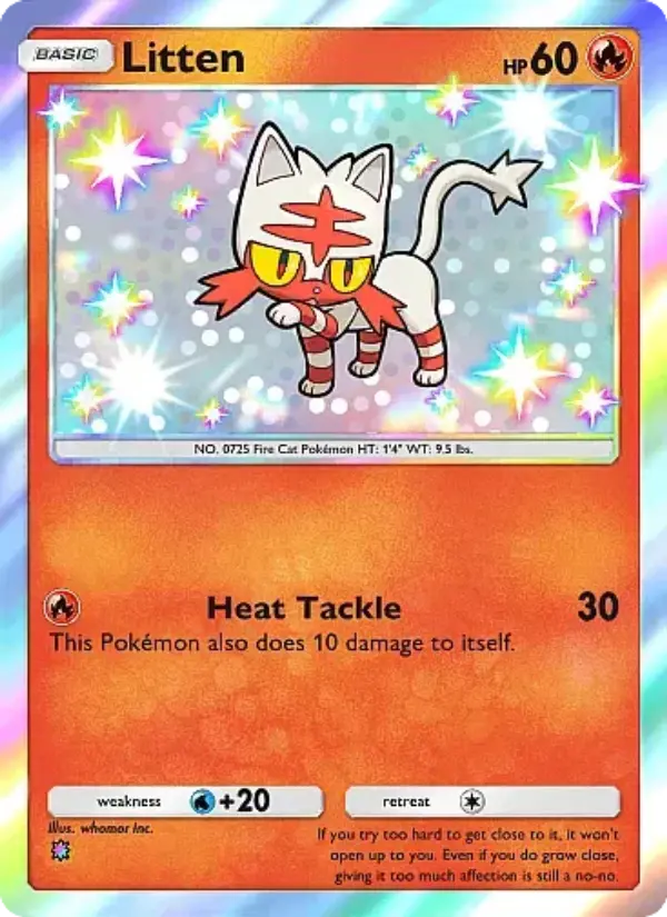 Litten Secret Rare rarity Mega Rising Pokémon card price