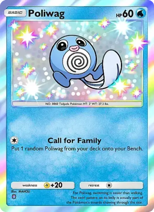 Poliwag Secret Rare rarity Mega Rising Pokémon card price