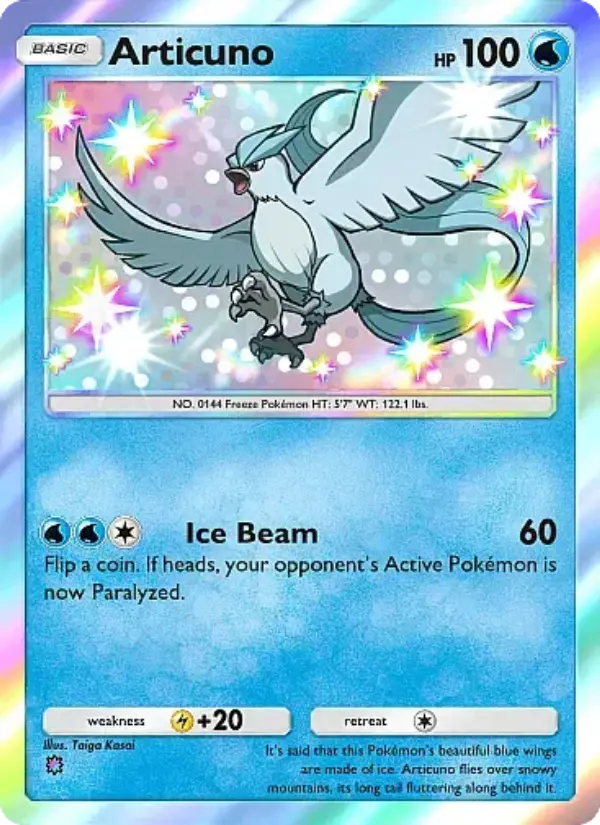 Articuno Secret Rare rarity Mega Rising Pokémon card price