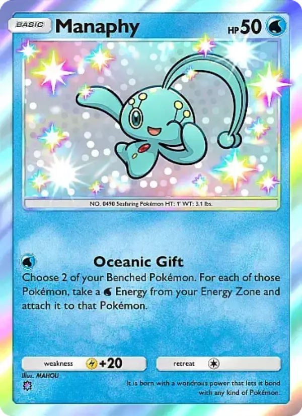 Manaphy Secret Rare rarity Mega Rising Pokémon card price