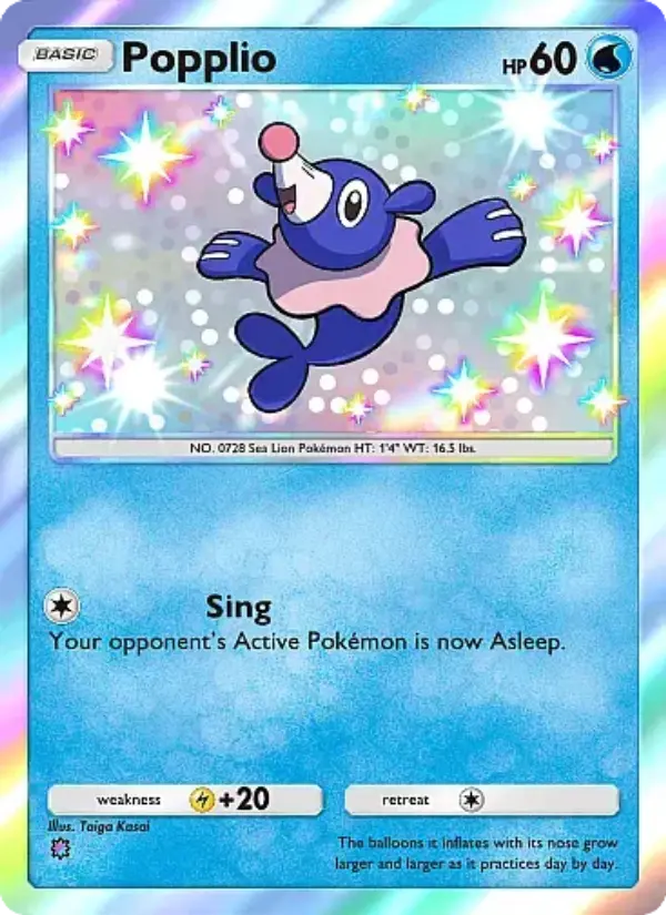 Popplio Secret Rare rarity Mega Rising Pokémon card price