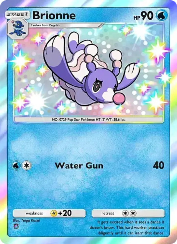 Brionne Secret Rare rarity Mega Rising Pokémon card price