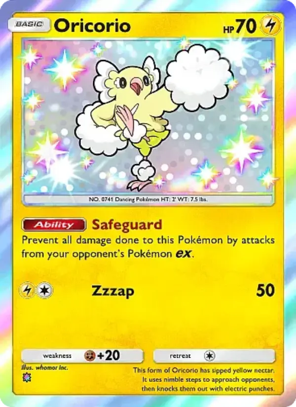 Oricorio Secret Rare rarity Mega Rising Pokémon card price