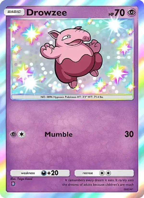Drowzee Secret Rare rarity Mega Rising Pokémon card price