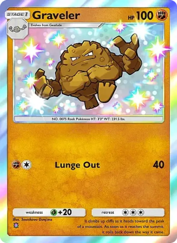 Graveler Secret Rare rarity Mega Rising Pokémon card price