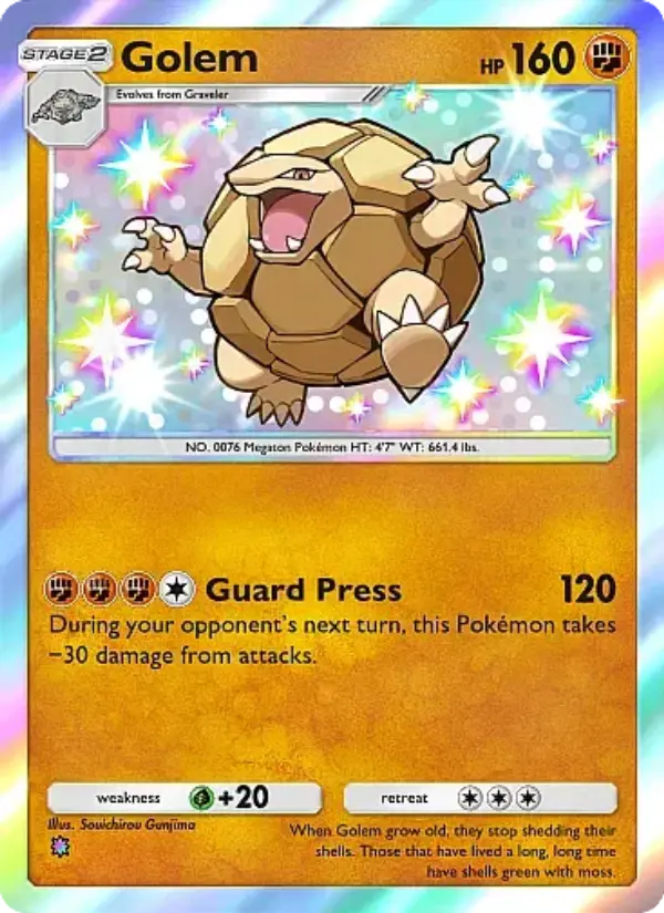 Golem Secret Rare rarity Mega Rising Pokémon card price