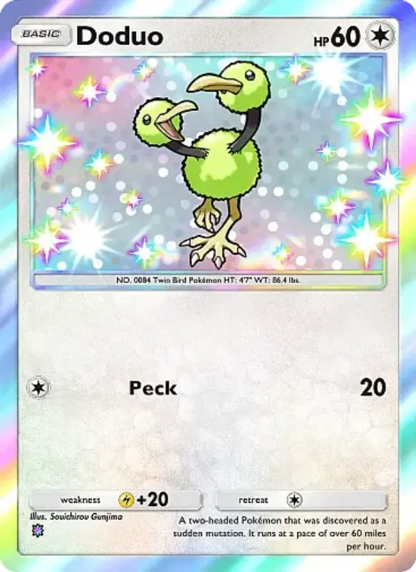 Doduo Secret Rare rarity Mega Rising Pokémon card price