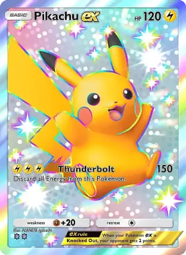 Pikachu ex Secret Rare rarity Mega Rising Pokémon card price
