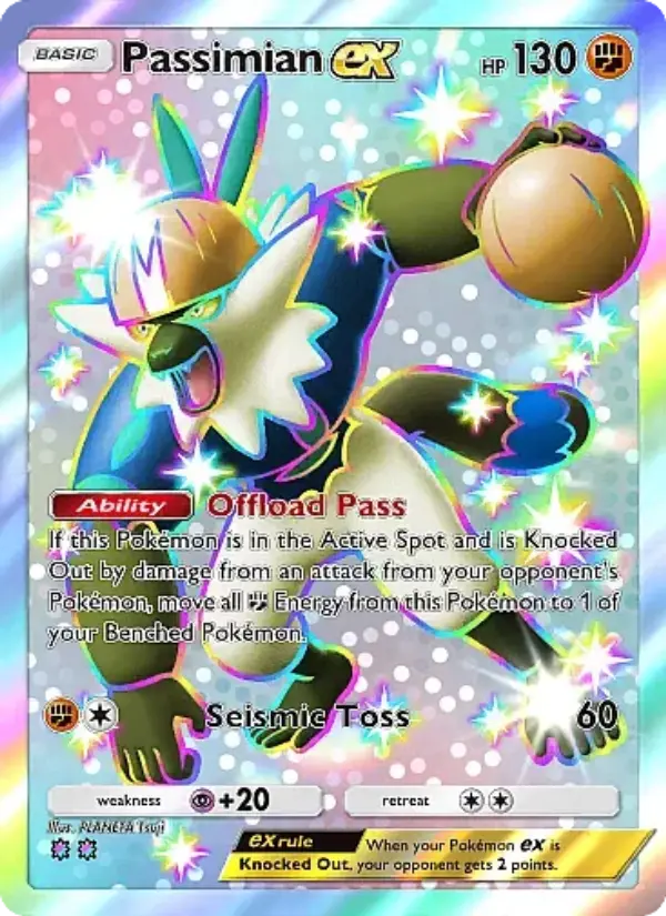 Passimian ex Secret Rare rarity Mega Rising Pokémon card price
