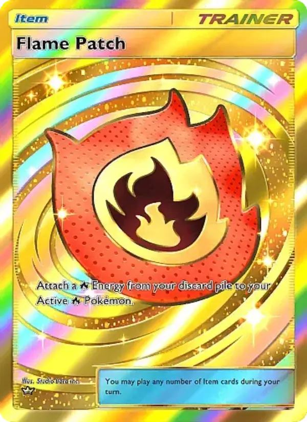 Flame Patch Secret Rare rarity Mega Rising Pokémon card price