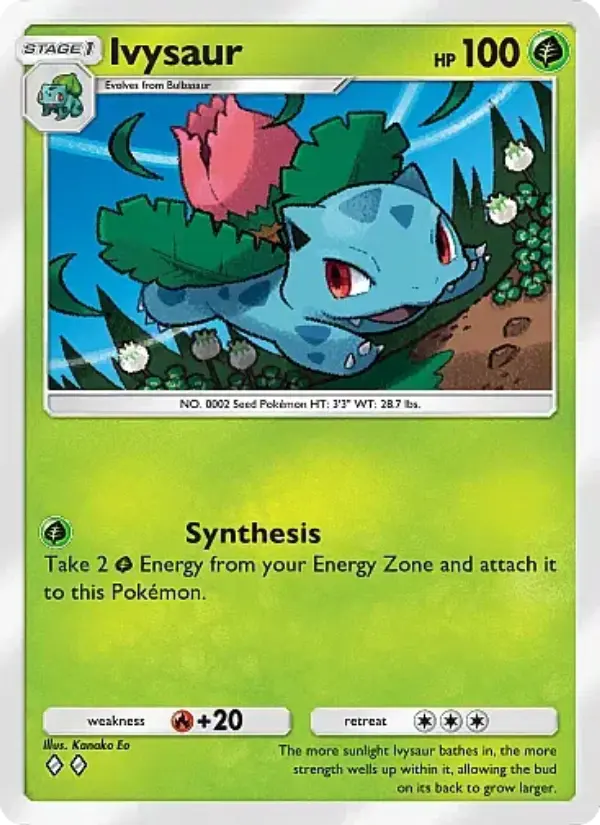 Ivysaur Rare rarity Crimson Blaze Pokémon card price