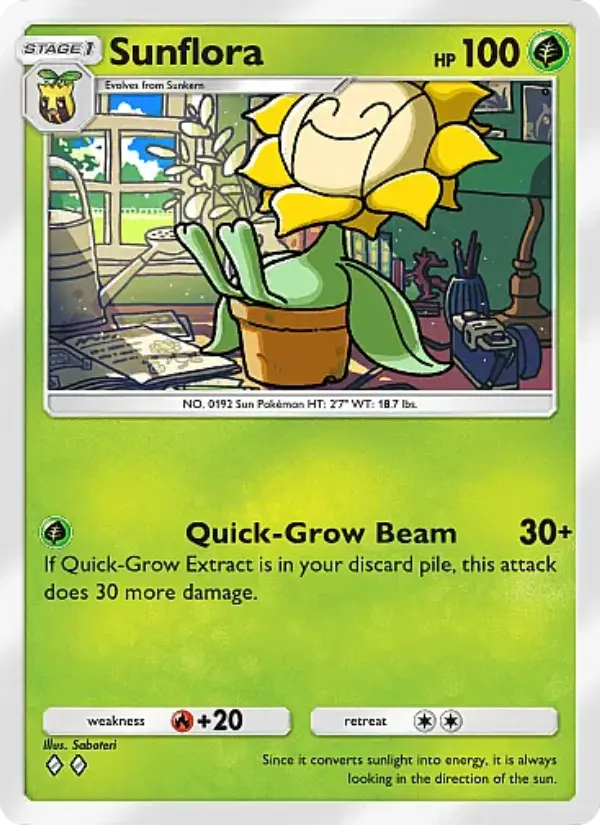 Sunflora Rare rarity Crimson Blaze Pokémon card price