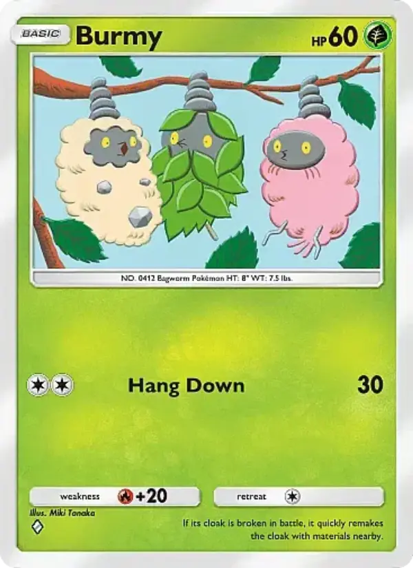 Burmy Rare rarity Crimson Blaze Pokémon card price