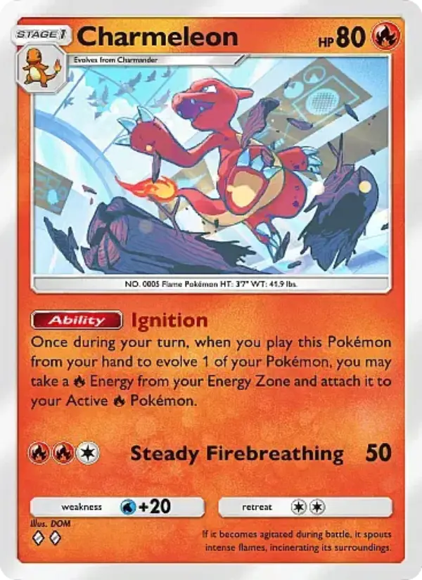 Charmeleon Rare rarity Crimson Blaze Pokémon card price