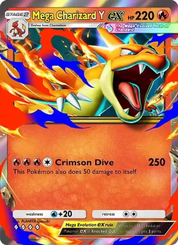 Mega Charizard Y ex Rare rarity Crimson Blaze Pokémon card price