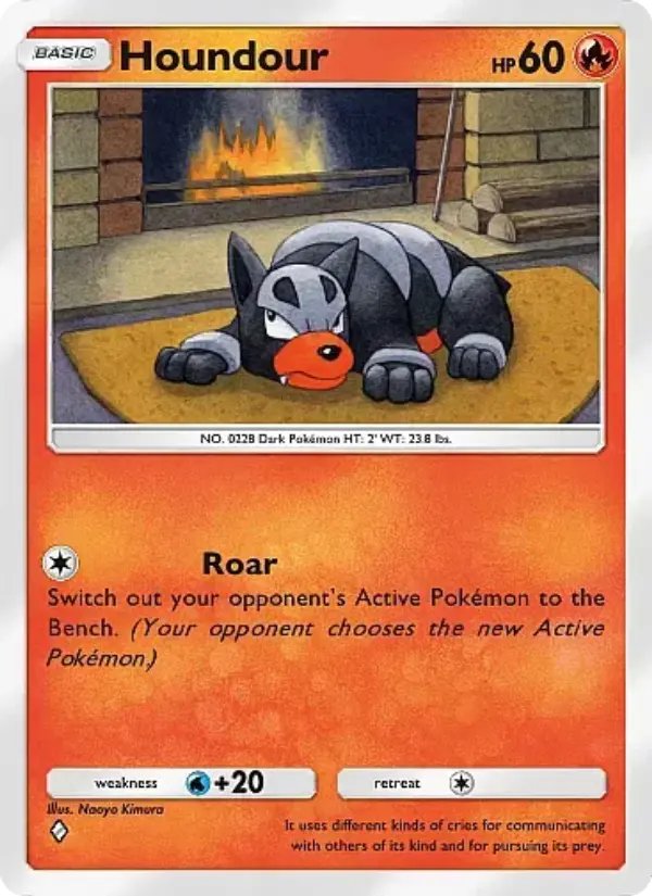 Houndour Rare rarity Crimson Blaze Pokémon card price