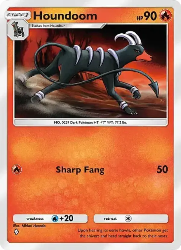 Houndoom Rare rarity Crimson Blaze Pokémon card price
