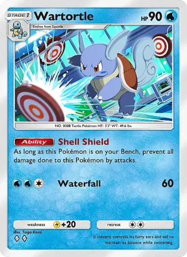 Wartortle Rare rarity Crimson Blaze Pokémon card price