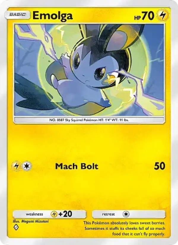 Emolga Rare rarity Crimson Blaze Pokémon card price