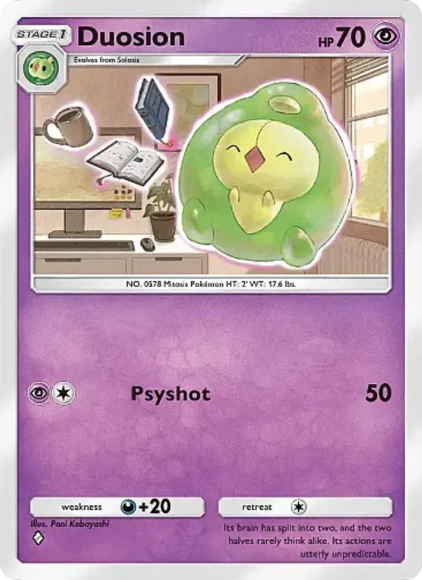 Duosion Rare rarity Crimson Blaze Pokémon card price