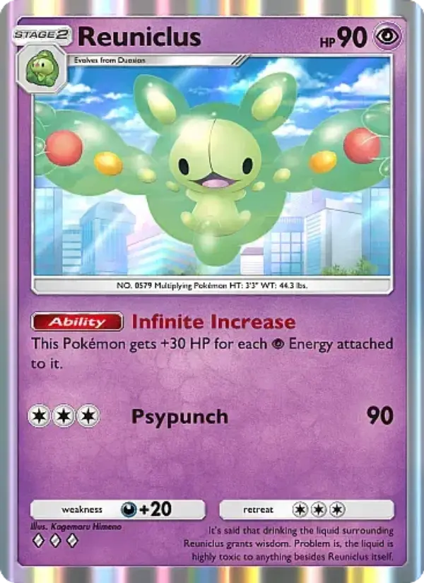 Reuniclus Rare rarity Crimson Blaze Pokémon card price