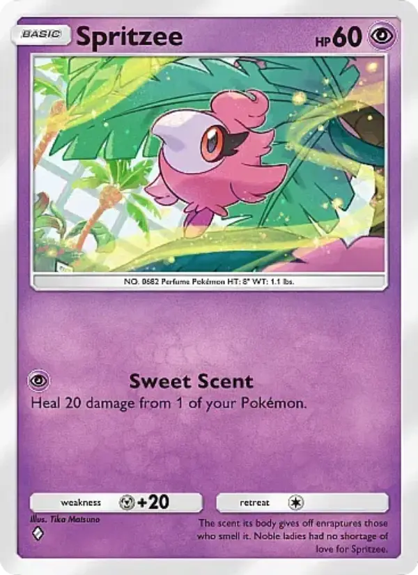 Spritzee Rare rarity Crimson Blaze Pokémon card price