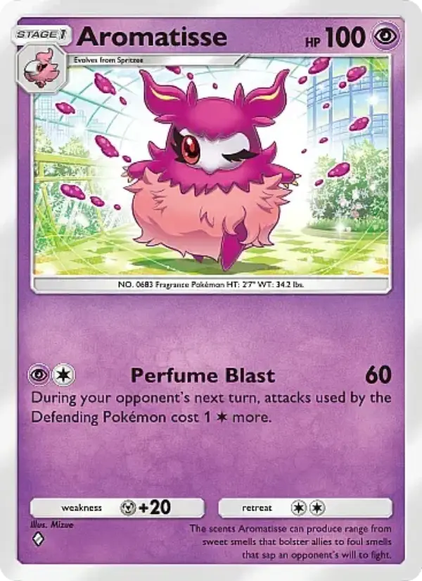 Aromatisse Rare rarity Crimson Blaze Pokémon card price