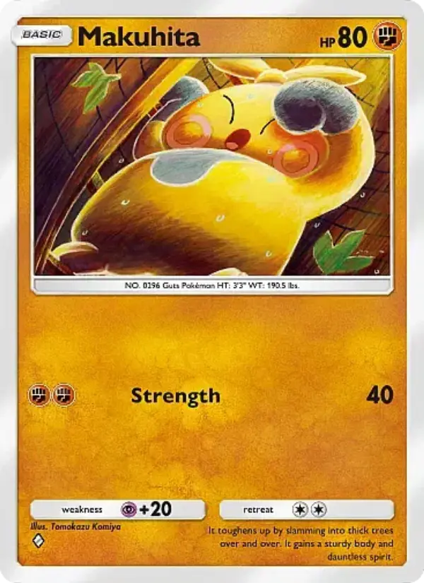 Makuhita Rare rarity Crimson Blaze Pokémon card price