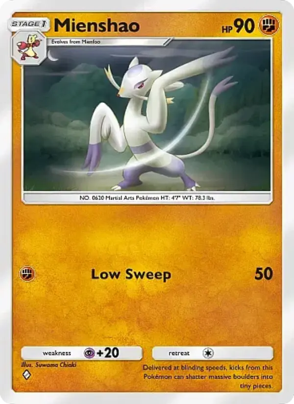 Mienshao Rare rarity Crimson Blaze Pokémon card price