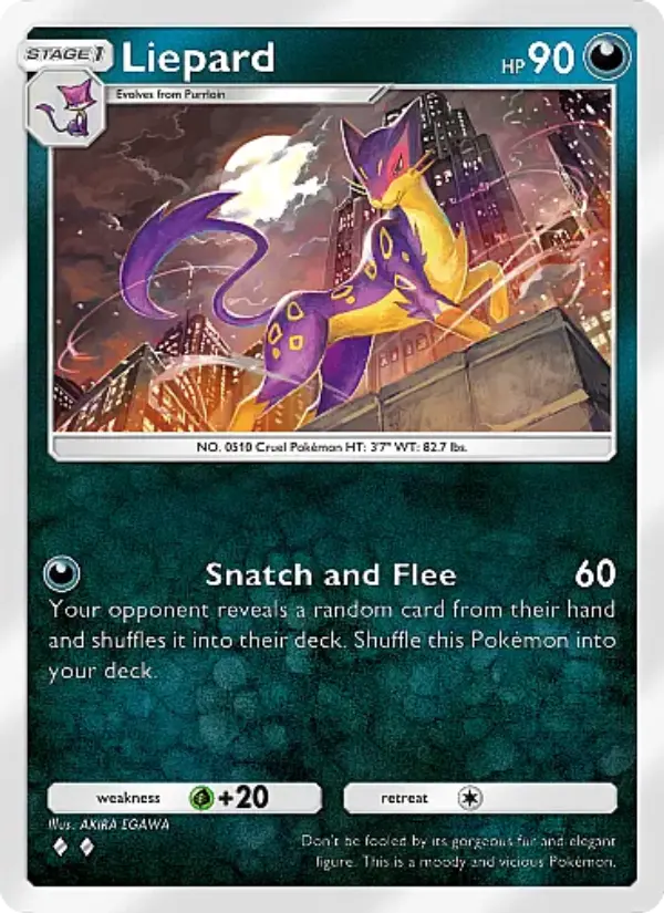 Liepard Rare rarity Crimson Blaze Pokémon card price