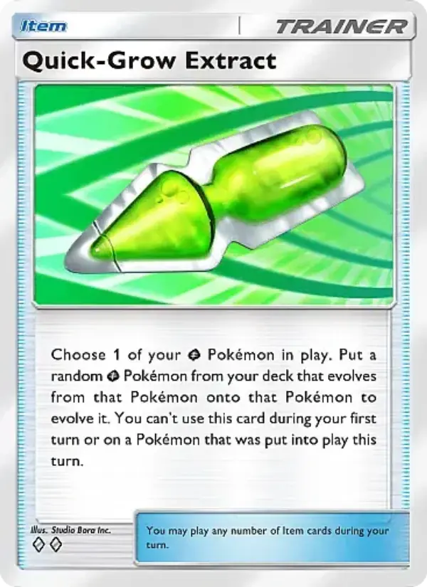 Quick-Grow Extract Rare rarity Crimson Blaze Pokémon card price