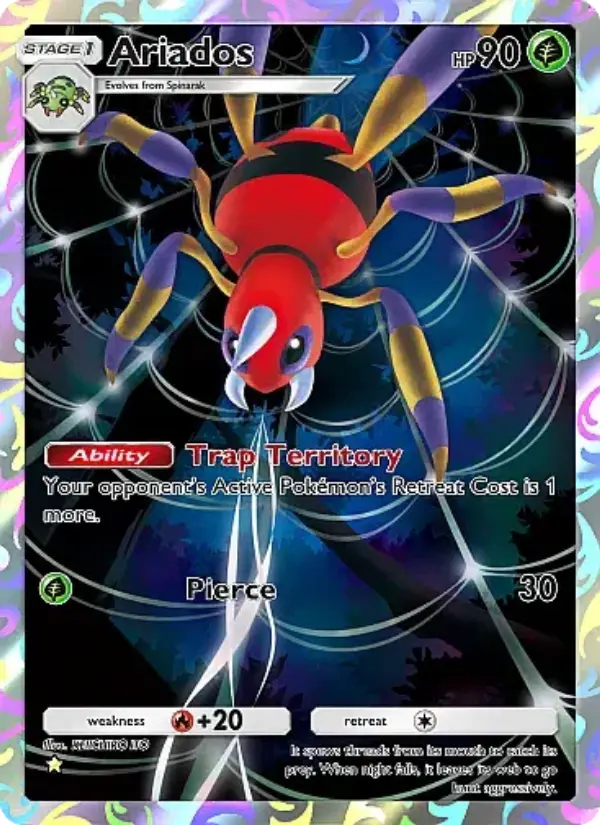 Ariados Secret Rare rarity Crimson Blaze Pokémon card price