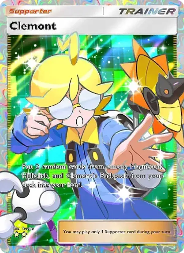 Clemont Secret Rare rarity Crimson Blaze Pokémon card price