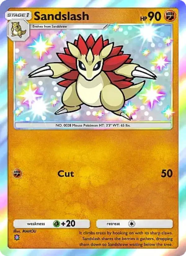 Sandslash Secret Rare rarity Crimson Blaze Pokémon card price