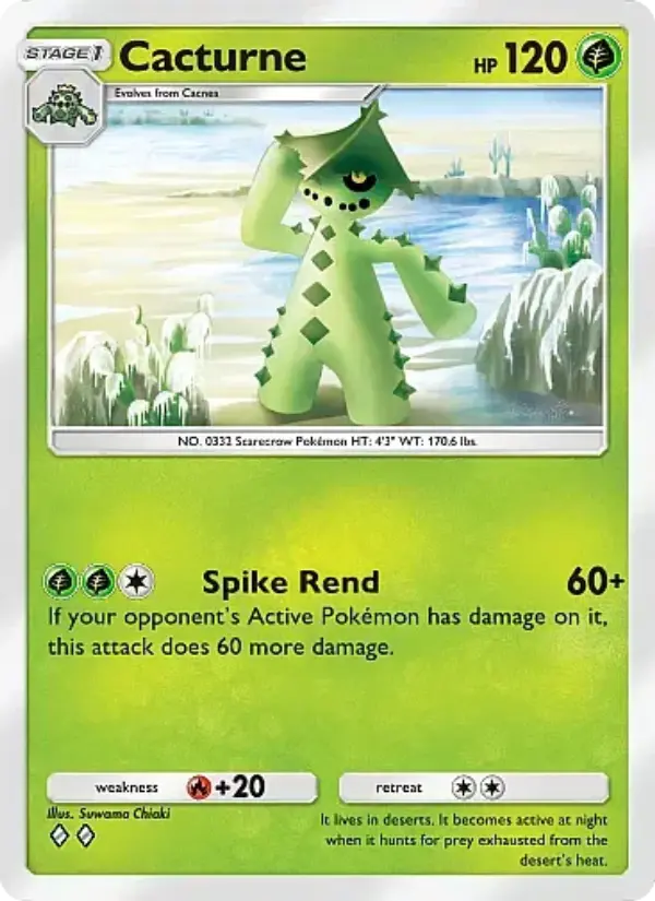 Cacturne Rare rarity Fantastical Parade Pokémon card price