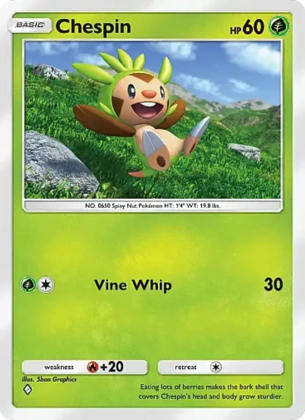 Chespin Rare rarity Fantastical Parade Pokémon card price