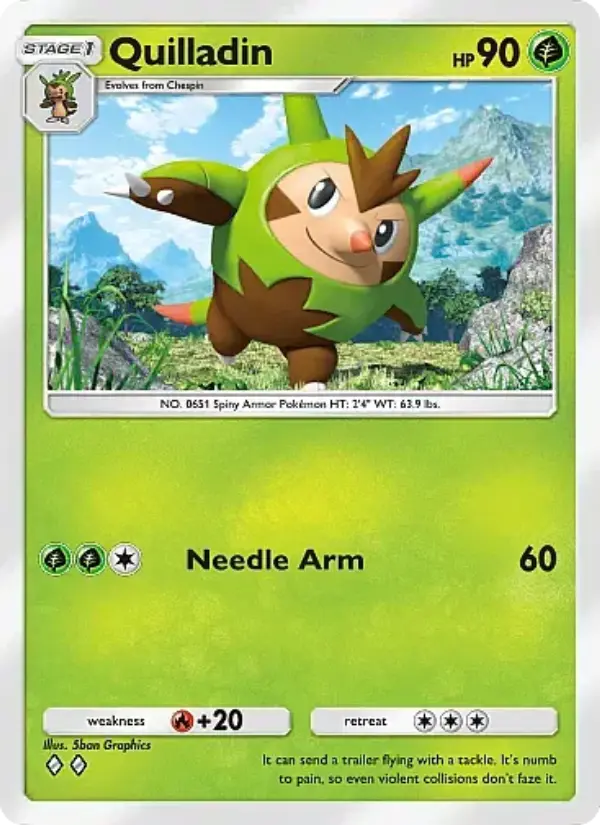 Quilladin Rare rarity Fantastical Parade Pokémon card price