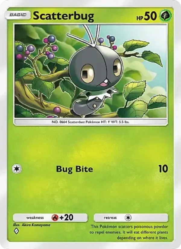 Scatterbug Rare rarity Fantastical Parade Pokémon card price